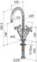 Hotbath Wastafelmengkraan Chap Draaibare Uitloop 1-hendel Gebogen 29.3 cm Geborsteld Nikkel - Thumbnail 4