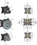 Hotbath Buddy CB007 inbouw thermostaatkraan met 2 stopkranen chroom - Thumbnail 3