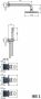 Hotbath Buddy IBS1 inbouw douche set met 2 stopkranen chroom vstaafdouche plafondbuis 30cm douchekop 20cm (incl. glijstang) - Thumbnail 3