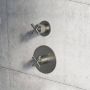 Hotbath Chap C012 inbouw thermostaatkraan 1 stopkraan geborsteld nikkel - Thumbnail 2