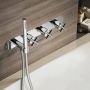 Hotbath Chap C061 inbouw badthermostaat geborsteld nikkel - Thumbnail 2