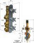 Hotbath Chap C066 inbouw thermostaat met 2 stopkranen chroom - Thumbnail 3