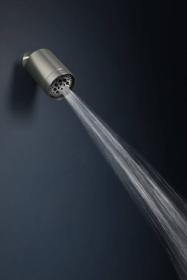 Hotbath Cobber Beam hoofddouche 3 standen geborsteld messing PVD