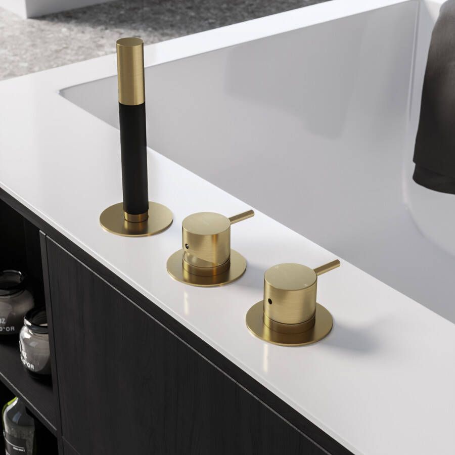 Hotbath Cobber CB075 badrandcombinatie met handdouche chroom