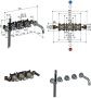 Hotbath Cobber afbouwdeel voor inbouwthermostaat geschikt voor bad douche met uitloop HBCB7072 geborsteld messing PVD - Thumbnail 3