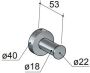 Hotbath Cobber CBA03 handdoekhaak chroom - Thumbnail 2