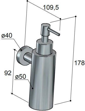 Hotbath Cobber CBA09 zeepdispenser chroom