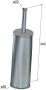 Hotbath Cobber CBA12 vrijstaande toiletborstel zwart chroom - Thumbnail 2