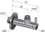 Hotbath Pal hoekstopkraan rond met filter 1 2" messing verouderd verweerd P2002AB - Thumbnail 6