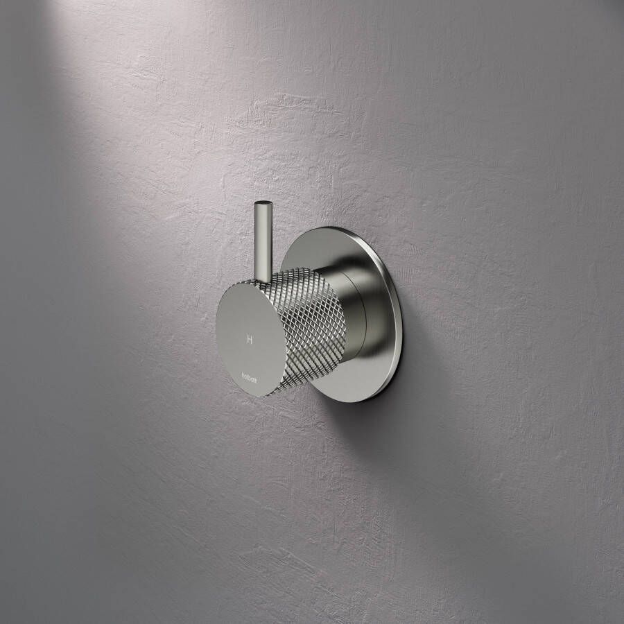 Hotbath Cobber X CX010H inbouw stopkraan warm geborsteld nikkel