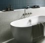 Hotbath Cobber X afbouwdeel voor inbouw bad douchethermostaat zonder uitloop met 2 stopkranen en staafhanddouche geborsteld nikkel - Thumbnail 4