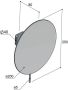 Hotbath Gal vergrotingsspiegel rond met wandmontage ø 20 cm geborsteld gunmetal PVD - Thumbnail 2