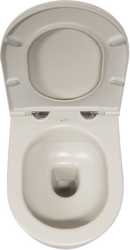 Isvea Infinity hangend randloos toilet 36 5x53 ivoor