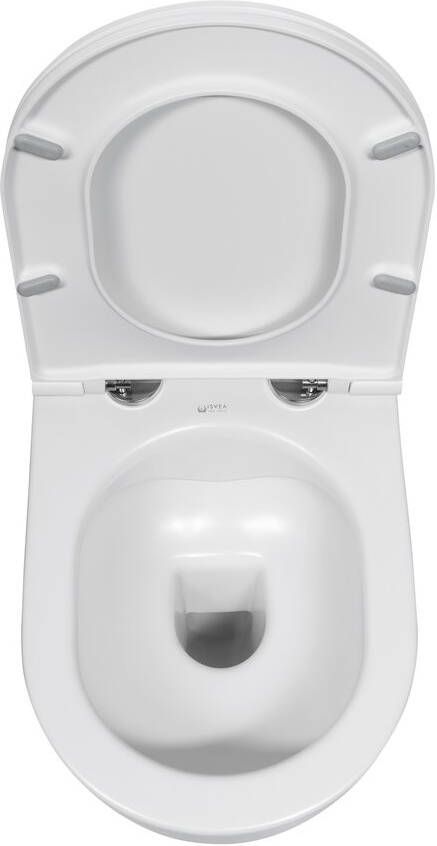 Isvea Infinity hangend randloos toilet 36 5x53 mat wit