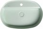 Isvea Infinity ovale opzetwastafel 60x40 cm mat groen mint - Thumbnail 3