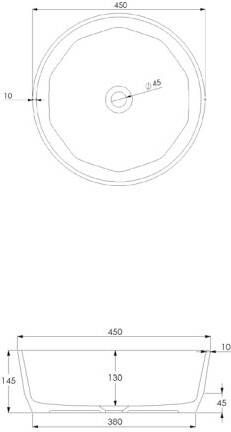 JEE-O Bloom lage waskom 45 zilver