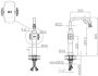 Saniclear Vision Pro opbouw regendouche met 20x30cm hoofddouche geborsteld koper - Thumbnail 2