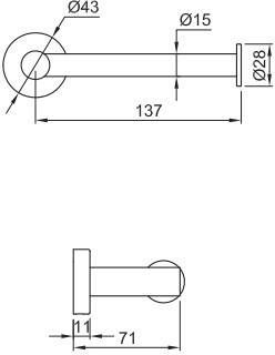 JEE-O Slimline toiletrolhouder geborsteld RVS