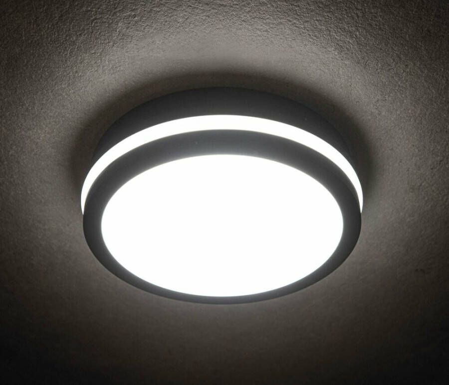 Kanlux Beno plafond 24W LED licht 26x26 grafiet Rond