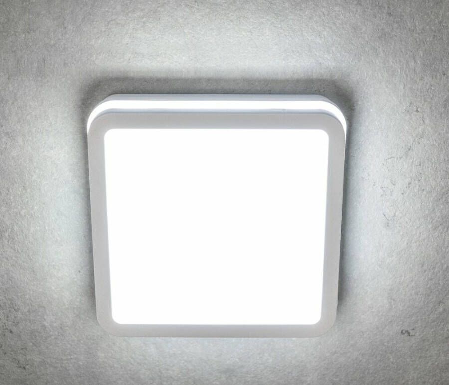 Kanlux Beno plafond 24W LED licht 26x26 mat wit Vierkant