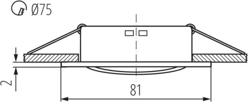 Kanlux Navi verstelbare inbouw plafondlamp 7 5 wit