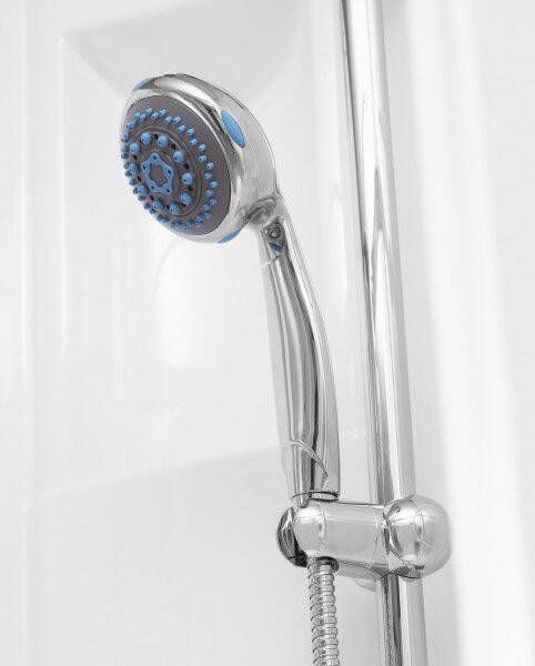 Kinedo Kineprime complete douchecabine met schuifdeur 18 cm douchebak 80x80 cm chroom