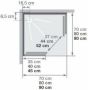 Kinedo Kineprime complete douchecabine met schuifdeur 18 cm douchebak 80x80 cm chroom - Thumbnail 3