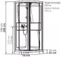 Kinedo Kineprime complete kwartrond douchecabine 18 cm douchebak 90x90 cm chroom - Thumbnail 3