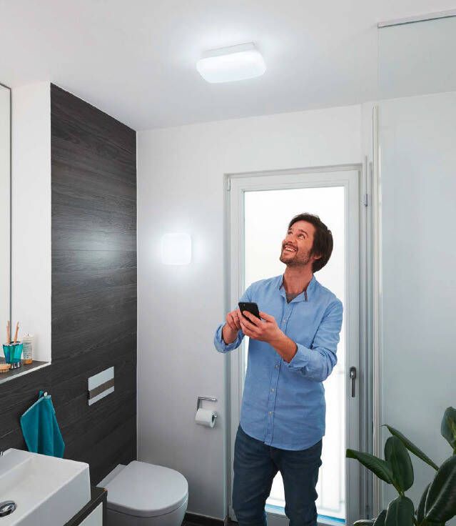 LEDVANCE Orbis Aqua smart dimbare LED plafondlamp 20x20 wit