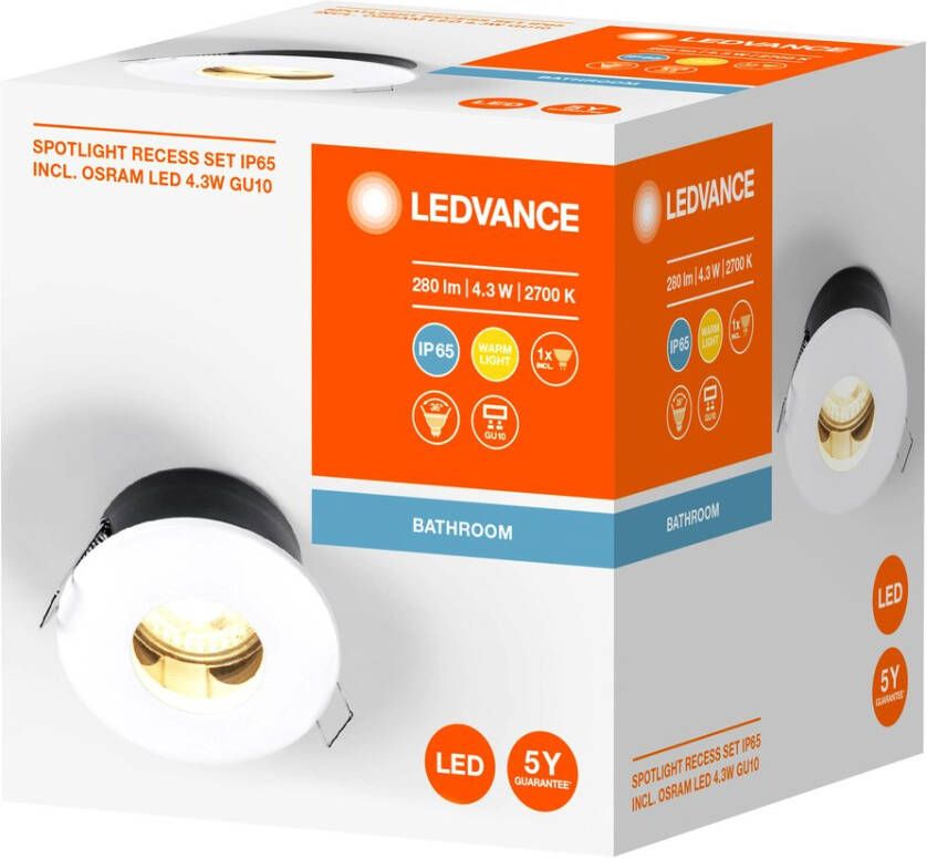 LEDVANCE Spotlight inbouw plafondlamp 8 5 wit