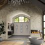 Mondiaz AIVY 120cm badmeubel Urban wastafel Talc solid surface links zonder kraangat met spiegelkast (AI-351631TALC-NO AI-M120URLI AI-C120URMI) - Thumbnail 3