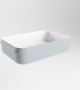 Mondiaz Arvo waskom 55x38x13cm rechthoek opbouw Solid Surface Clay Talc M80179ClayTalc - Thumbnail 3