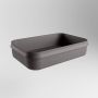 Mondiaz Arvo waskom 55x38x13cm rechthoek opbouw Solid Surface Darkgrey Darkgrey M80179DarkGreyDarkGrey - Thumbnail 3