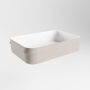 Mondiaz Arvo waskom 55x38x13cm rechthoek opbouw Solid Surface Linen Talc M80179LinenTalc - Thumbnail 3