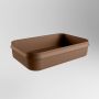 Mondiaz Arvo waskom 55x38x13cm rechthoek opbouw Solid Surface Rust Rust M80179RustRust - Thumbnail 3