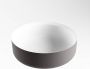 Mondiaz Coss waskom 36x36x13cm rond opbouw Solid Surface Darkgrey Talc M49901DarkGreyTalc - Thumbnail 2