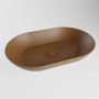 Mondiaz Onni Waskom 55x35x10cm ovaal opbouw Solid Surface Rust M80178RustRust - Thumbnail 2