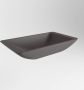 Mondiaz Topi waskom 59.5x34.5x10cm rechthoek opbouw Solid Surface Darkgrey Darkgrey M80180DarkGreyDarkGrey - Thumbnail 3