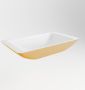 Mondiaz Topi waskom 59.5x34.5x10cm rechthoek opbouw Solid Surface Ocher Talc M80180OcherTalc - Thumbnail 3