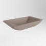 Mondiaz Topi waskom 59.5x34.5x10cm rechthoek opbouw Solid Surface Smoke Smoke M80180SmokeSmoke - Thumbnail 3