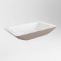 Mondiaz Topi waskom 59.5x34.5x10cm rechthoek opbouw Solid Surface Smoke Talc M80180SmokeTalc - Thumbnail 3