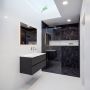Mondiaz VICA Badkamermeubelset 100cm 2 lades wasbak Moon rechts 0 kraangaten solid surface darkgrey PC75341016 - Thumbnail 3