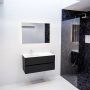 Mondiaz VICA Badkamermeubelset 100cm 2 lades wasbak Moon links 1 kraangat solid surface urban PC75341473 - Thumbnail 4