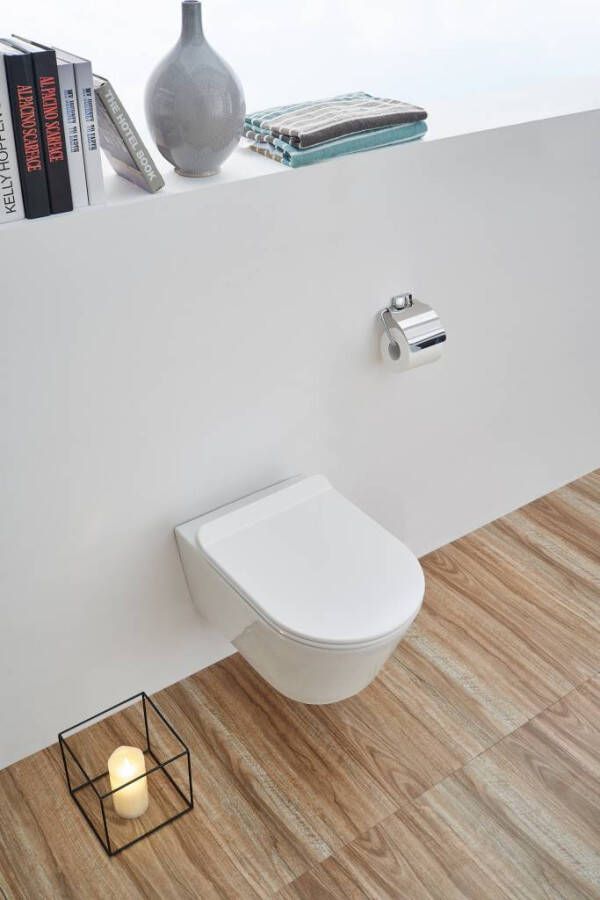 Neuer Easy Flush rimfree slim hangtoilet zonder bidet wit