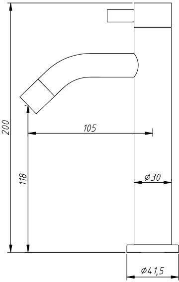 Neuer hoge ronde fonteinkraan RVS