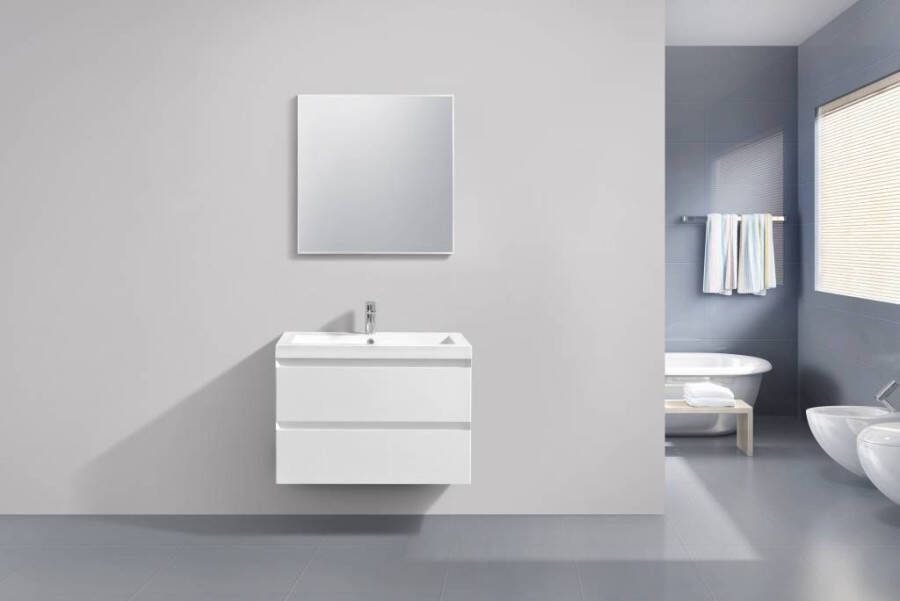 Neuer Infinity badkamermeubel Trendline wastafel 80 glans wit