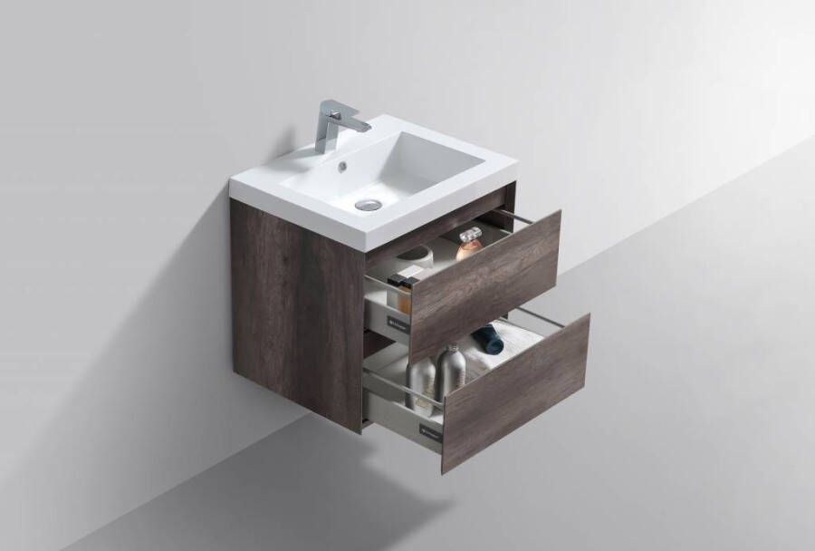 Neuer Infinity badkamermeubel Trendline wastafel zonder kraangat 60 century oak