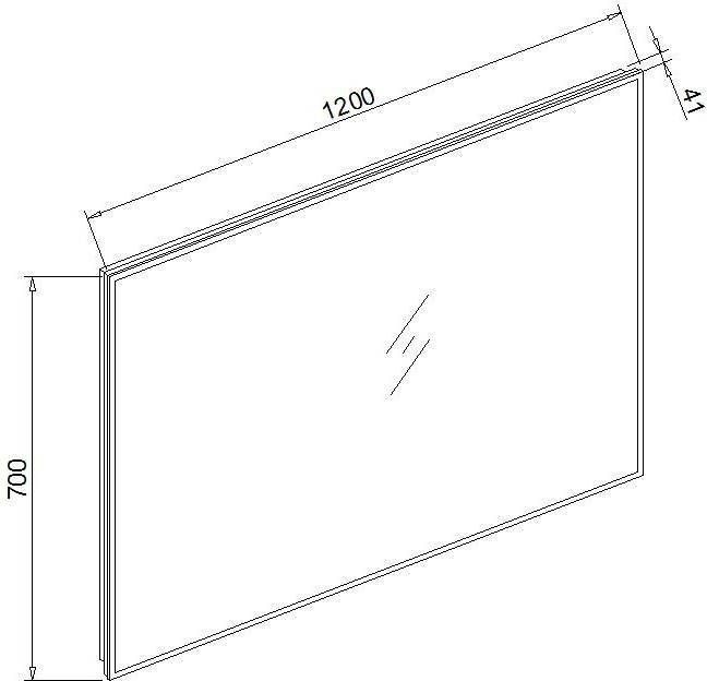 Neuer Infinity spiegel met verlichting en spiegelverwarming 120x70