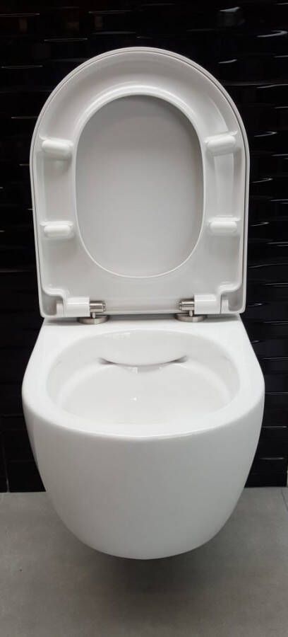 Neuer Leeds UP320 toiletset rimfree met softclose zitting 54 cm wit