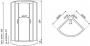 Neuer Nairobi complete douchecabine kwartrond 80x80 aluminium - Thumbnail 2